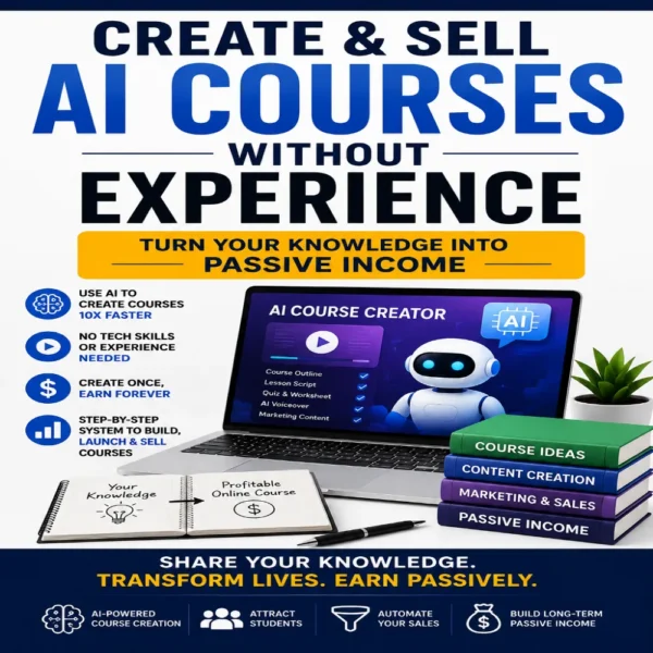 Create & Sell AI Courses Without Experience: Turn Your Knowledge Into Passive Income